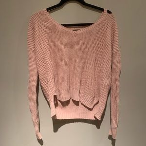 2/$15 pink sweater from hollister